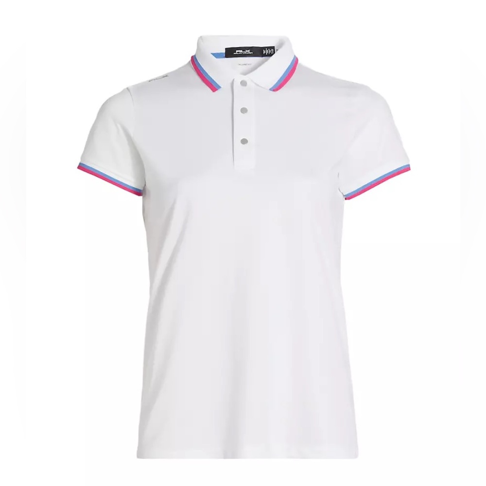 RLX Ralph Lauren women’s golf Tailored Fit Piqué Polo Shirt size small